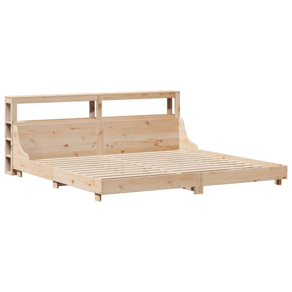 Bed Frame without Mattress 180x200 cm Super King Solid Wood Pine